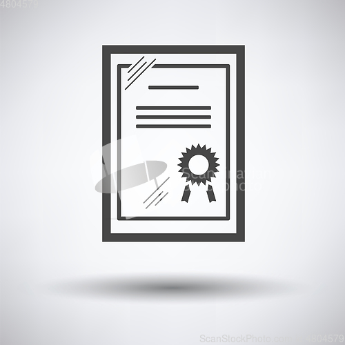 Image of Certificate under glass icon