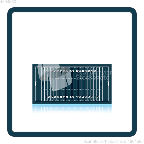 Image of American football field mark icon