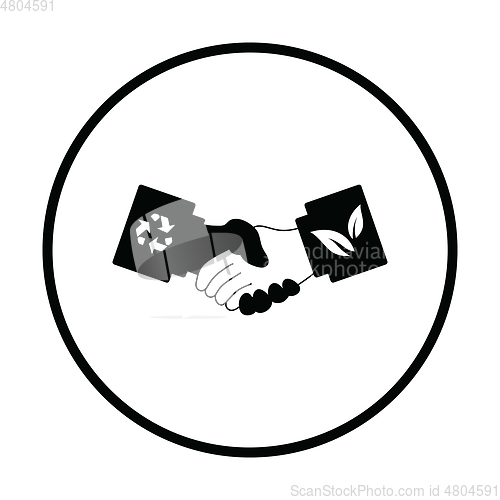 Image of Ecological handshakes icon