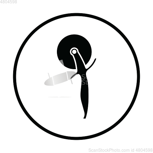 Image of Pizza roll knife icon