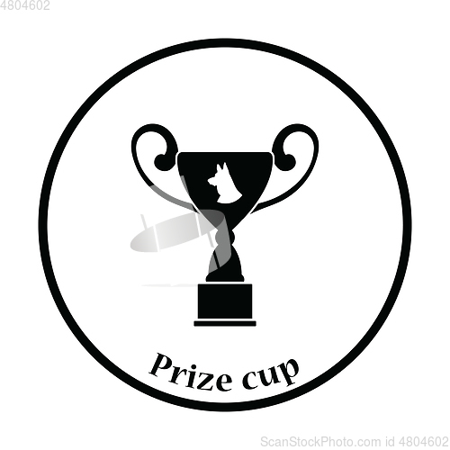 Image of Dog prize cup icon