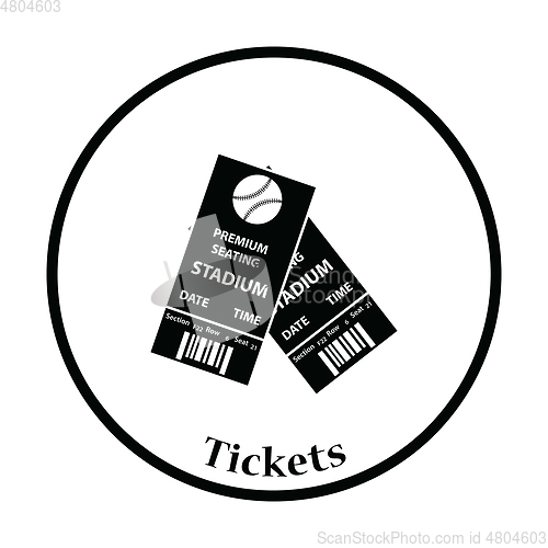Image of Baseball tickets icon