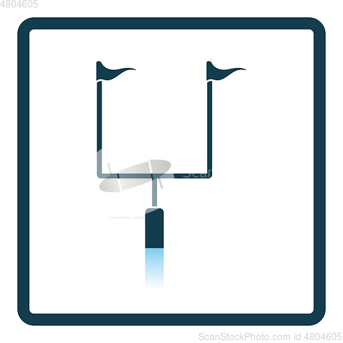 Image of American football goal post icon