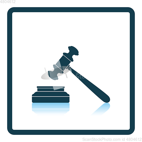 Image of Judge hammer icon