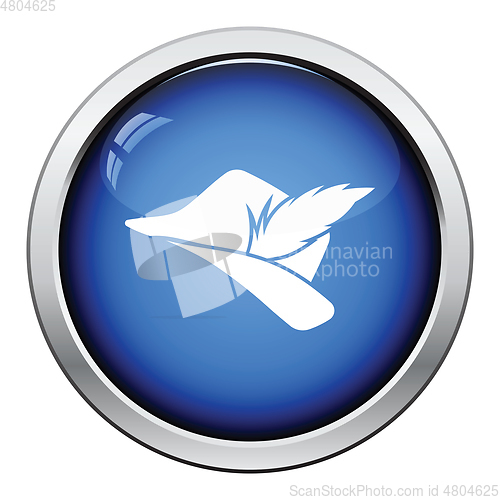 Image of Hunter hat with feather  icon