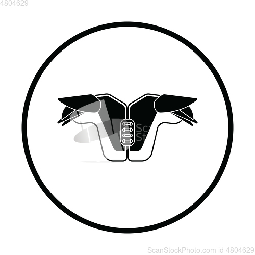 Image of American football chest protection icon