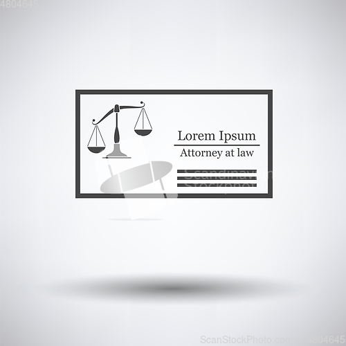 Image of Lawyer business card