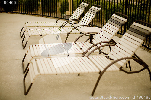 Image of pool chairs