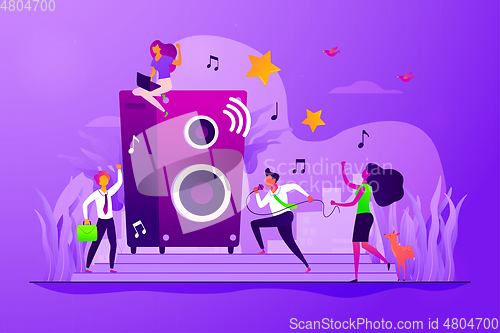 Image of Office fun concept vector illustration