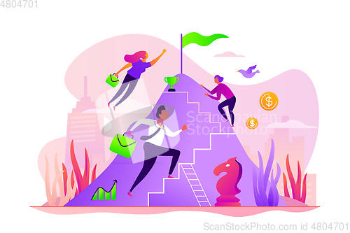 Image of Career growth concept vector illustration.