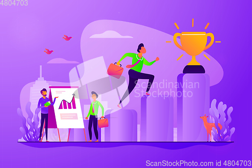 Image of Business coaching concept vector illustration