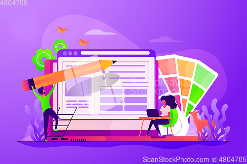 Image of Web design concept vector illustration