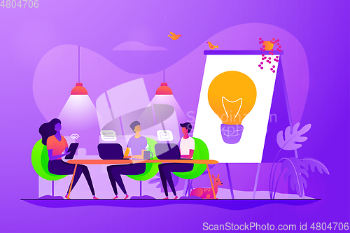 Image of Coworking concept vector illustration