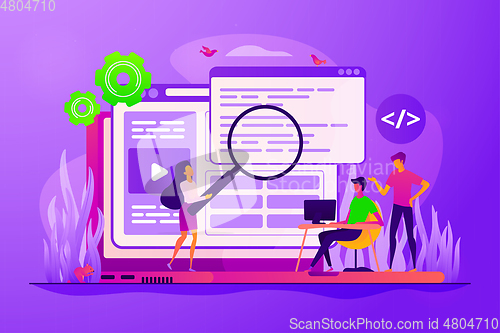 Image of Front end development concept vector illustration