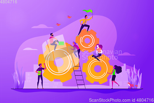 Image of Dedicated team concept vector illustration