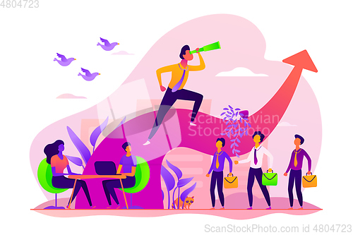Image of Leadership concept vector illustration.