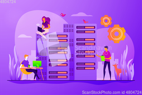 Image of System administration concept vector illustration