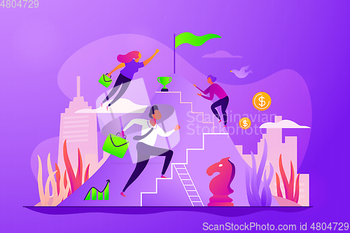 Image of Career growth concept vector illustration.