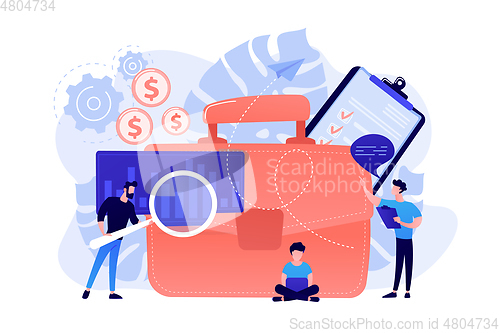 Image of Business plan concept vector illustration.