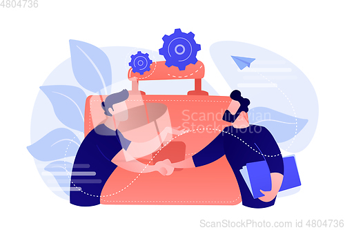 Image of Partnership concept vector illustration.