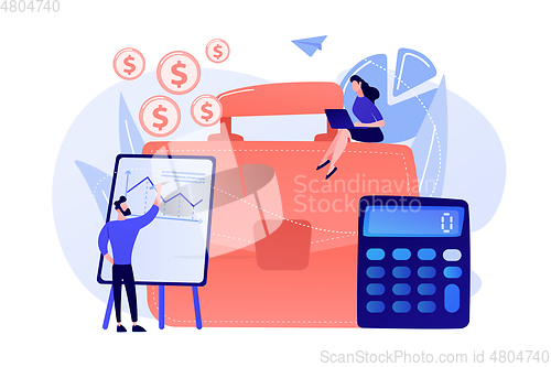 Image of Accounting concept vector illustration.