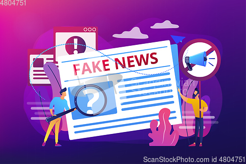 Image of Fake news concept vector illustration
