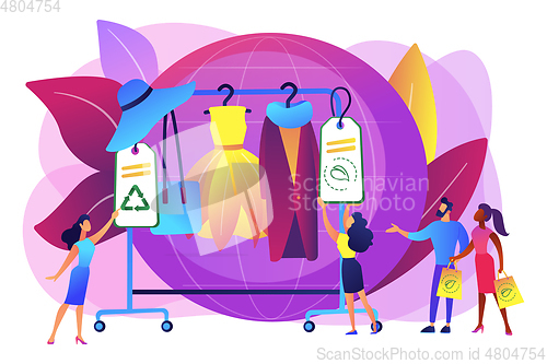 Image of Sustainable fashion concept vector illustration