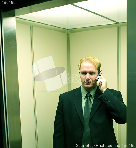 Image of Businessman cellphone