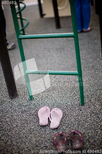 Image of playground and shoes