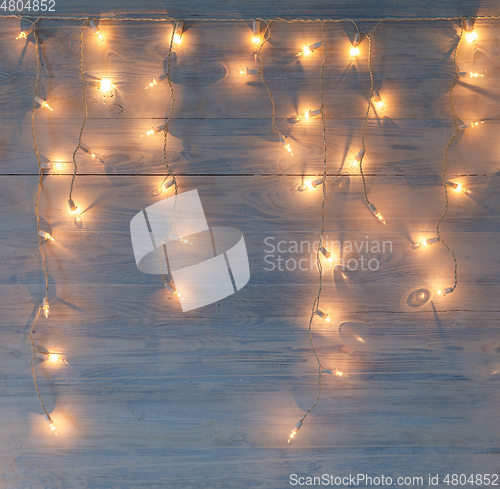 Image of white christmas lights