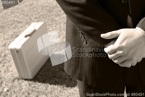 Image of Businessman waiting