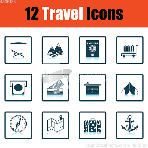 Image of Travel icon set