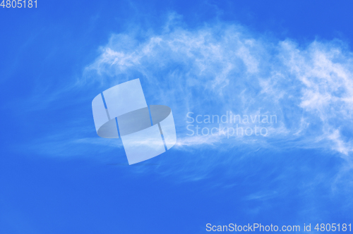 Image of Cumulus Clouds in Blue Sky