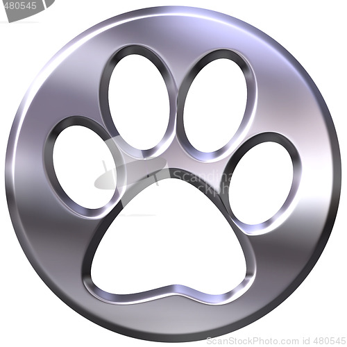 Image of 3D Silver Framed Cat Print