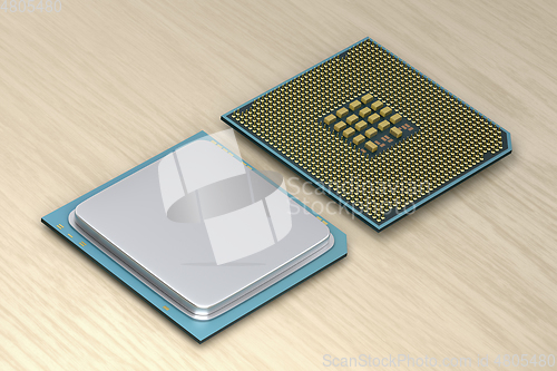 Image of Two modern computer processors