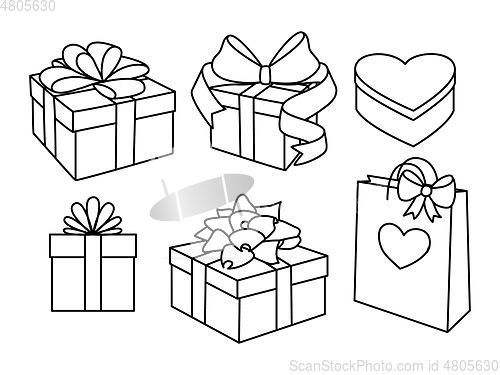 Image of Doodle set of gift boxes