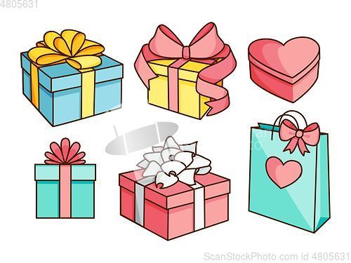 Image of Doodle set of gift boxes
