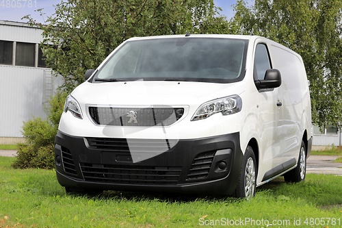 Image of New White Peugeot Expert Van Parked