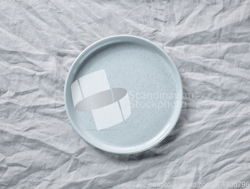 Image of empty grey plate