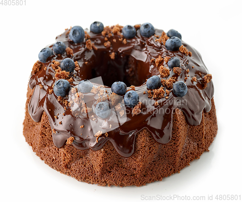 Image of freshly baked chocolate cake