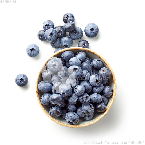Image of bowl of fresh blueberries