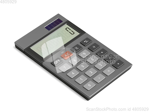 Image of Gray electronic calculator