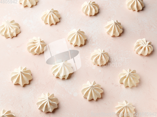 Image of freshly baked meringue cookies