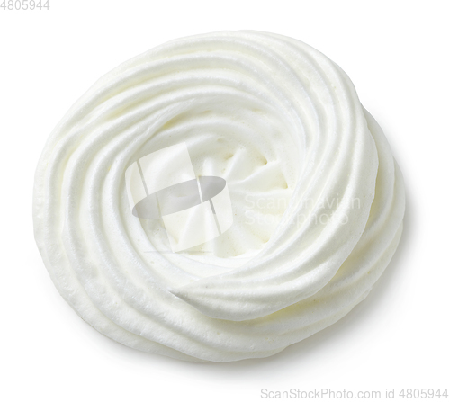 Image of freshly baked meringue cookie