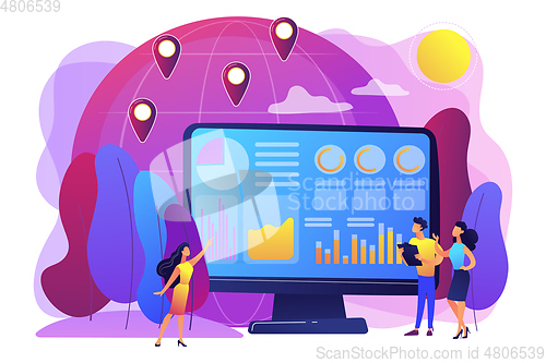 Image of Environment data analytics concept vector illustration