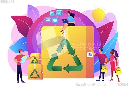 Image of Low impact packaging concept vector illustration