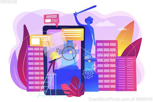 Image of Smart destinations project concept vector illustration
