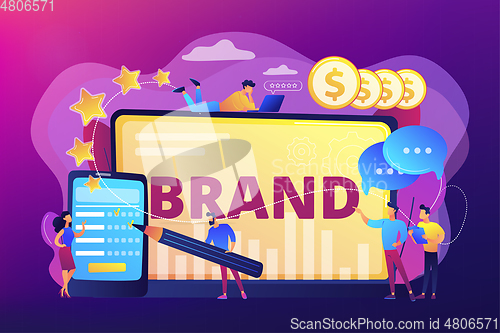 Image of Brand reputation concept vector illustration