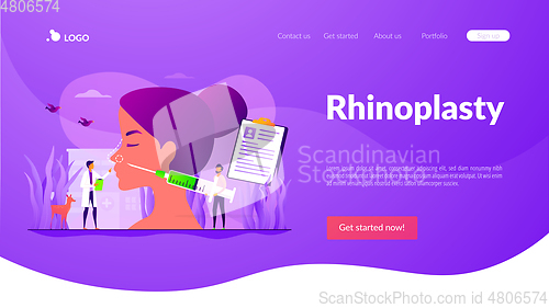 Image of Rhinoplasty concept landing page