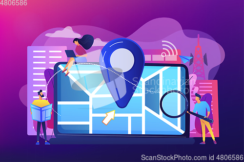 Image of Local search optimization concept vector illustration